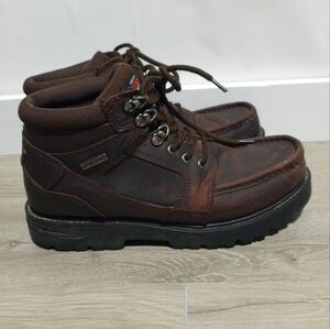 Herman Survivors Wilderness Moc Leather Hiking Work Ankle Boots Brown Size 10